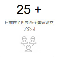 目前在全世界25个國(guó)家设立了公(gōng)司 